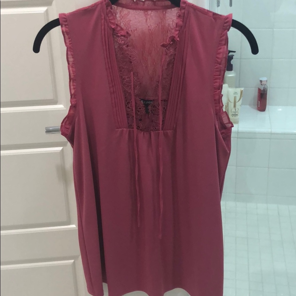 Express dark pink blouse